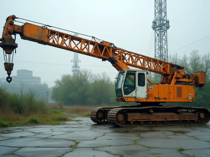 The massive crane that waited in a U.S. parking lot for Japan to change its energy mind